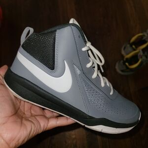 Nike Black and Gray High-Top Sneakers